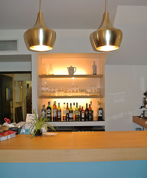 Bar du restaurant Léonie à Biarritz