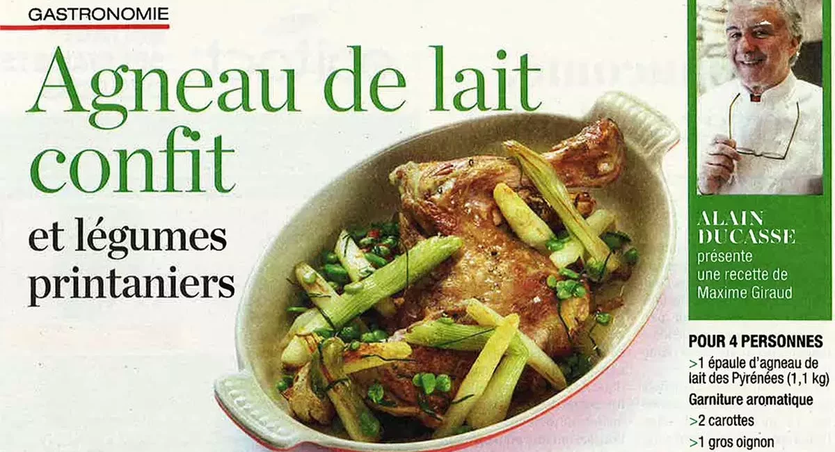 Alain Ducasse présente une recette de notre Chef Maxime Giraud - Léonie