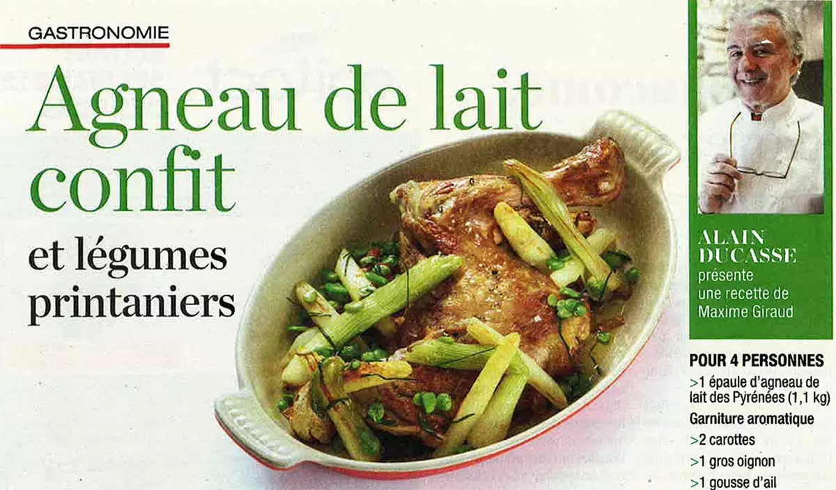 Alain Ducasse présente une recette de notre Chef Maxime Giraud - Léonie