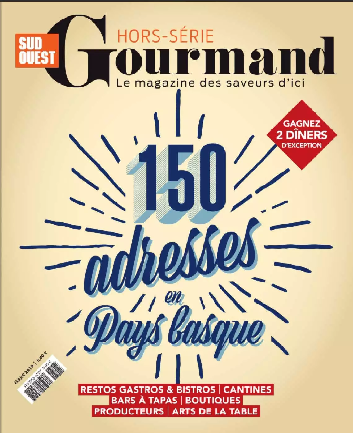 Léonie dans le Hors-Série Gourmand du Sud-Ouest 2019
